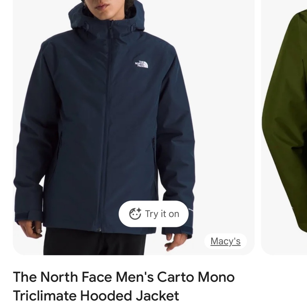 The North Face Men's Carto Mono Triclimate Hooded Jacket